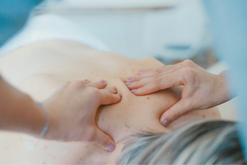 Massage therapy sessions to reduce inflammation and stress